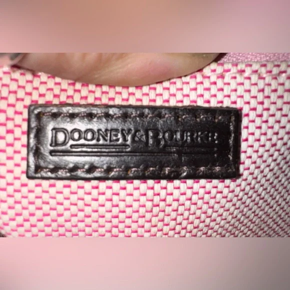 Dooney & Bourke Vintage Safari Suede Hobo Bag (Red/Brown) - EUC - Picture 6 of 16